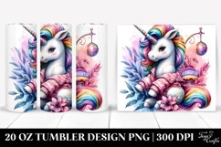 Colorful Pastel Baby Unicorn in Nightclub. 20 Oz Tumbler Product Image 1