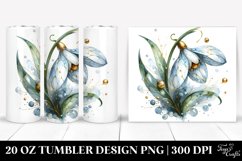 Glossy Snowdrop Tumbler Product Image 1