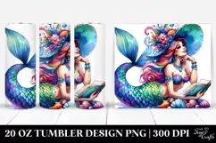 Funny Sitting Mermaid | 20 oz Tumbler Product Image 1
