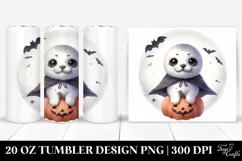 Baby Seal Dressed for Halloween 20 Oz Tumbler Product Image 1