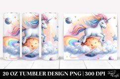 Riding Unicorn Comet Island | 20 Oz Tumbler Product Image 1