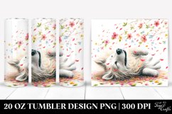 Dog Tumbling with Spring Petals Product Image 1