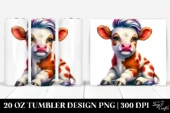 Funny Baby Cow 20 Oz Tumbler Product Image 1