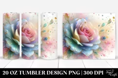 Abstract Vibrant Pastel Shiny Rose Golden | 20 oz Tumbler Product Image 1