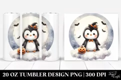 Baby Penguin Dressed for Halloween 20 Oz Tumbler Product Image 1