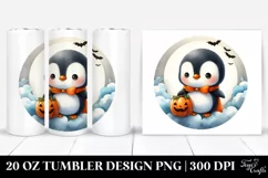 Baby Penguin Dressed for Halloween 20 Oz Tumbler Product Image 1