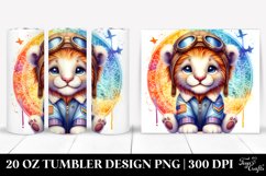 Colorful Boho Baby Lion Tumbler Product Image 1