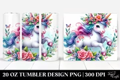 Running Baby Unicorn | 20 oz Tumbler Product Image 1