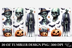 Funny Undead Halloween Clipart Tumbler Product Image 1
