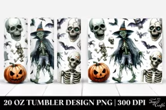 Funny Undead Halloween Clipart Tumbler Product Image 1