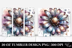 Shiny Daisy Watercolor | 20 Oz Tumbler Product Image 1
