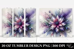 Abstract Pastel Violet Ornament, 20 Oz Tumbler Product Image 1