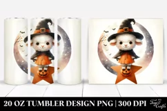 Retro Baby Lamb Dressed for Halloween 20 Oz Tumbler Product Image 1