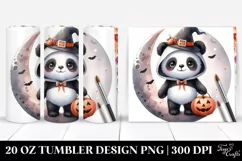 Baby Panda Dressed for Halloween 20 Oz Tumbler Product Image 1