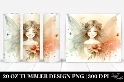 Retro Smiling Fairy Art | 20 oz Tumbler Product Image 1