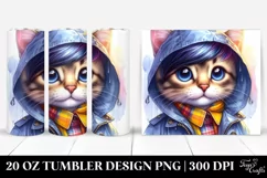 Revolted Baby Cat 20 Oz Tumbler Product Image 1