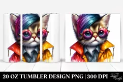 Revolted Baby Cat 20 Oz Tumbler Product Image 1
