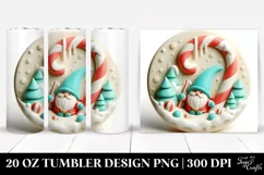 Simple Winter Gnome Clipart 20 Oz Tumbler Product Image 1