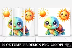 Baby Turtle,Smiling Sun | 20 Oz Tumbler Product Image 1