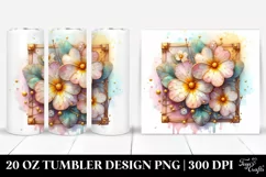Stained Primrose Tumbler | 20 oz Tumbler Product Image 1