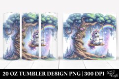 Baby Unicorn Playing on a Swing Product Image 1