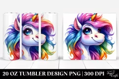 Funny Unicorn with Cool Haircut Clipart Product Image 1