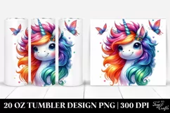 Cute Unicorn with Cool Haircut Clipart Product Image 1