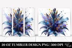 20 Oz Tumbler Sublimation | lobelia glass like material Product Image 1