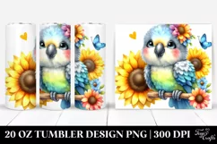 Colorful Baby Parrot 20 Oz Tumbler Product Image 1