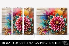 Chrysanthemum Watercolor 20 Oz Tumbler Product Image 1