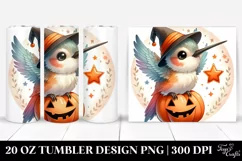 Retro Baby Hummingbird Dressed for Halloween 20 Oz Tumbler Product Image 1