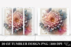 Glossy Chrysanthemum Tumbler | 20 oz Tumbler Product Image 1