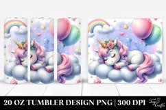Napping Baby Unicorn Cloud 20 Oz Tumbler Product Image 1