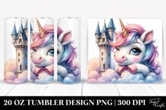 Winking Baby Unicorn Tower 20 Oz Tumbler Product Image 1