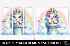 Winking Baby Unicorn Tower 20 Oz Tumbler Product Image 1