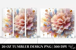 Glossy Carnation Tumbler | 20 oz Tumbler Product Image 1