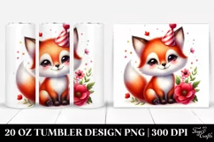 Colorful Baby Fox Party Hat Tumbler Product Image 1