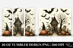 Vintage Halloween Scene | 20 oz Tumbler Product Image 1