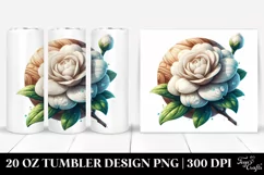 Whimsical Flowers Baby Macaw | 20 Oz Tumbler Product Image 1