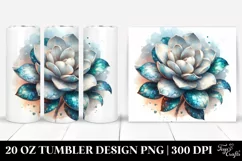 Whimsical Flowers Baby Macaw | 20 Oz Tumbler Product Image 1