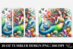 Mermaid Funny Playing | 20 oz Tumbler Product Image 1