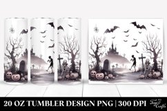 Halloween UNDEAD Scene Simple | 20 oz Tumbler Product Image 1