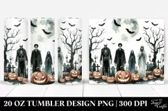 Halloween UNDEAD Scene Simple | 20 oz Tumbler Product Image 1
