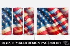 Detailed Watercolor Flag | 20 oz Tumbler Product Image 1