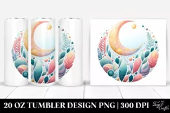 Colorful Moon Pastel Tumbler Product Image 1
