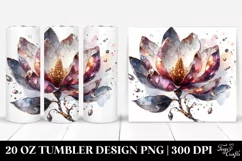 Magnolia Watercolor Splash Tumbler Product Image 1