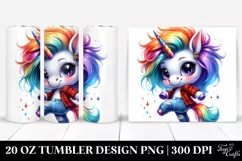 Vibrant Baby Unicorn Dancing | 20 oz Tumbler Product Image 1