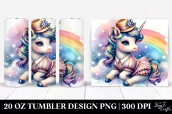 Colorful Baby Unicorn in West Coast Swing Dancer Attire. 20 Product Image 1
