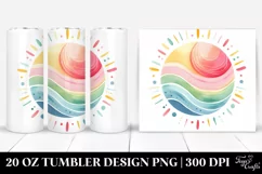 Colorful Pastel Sun | 20 Oz Tumbler Product Image 1
