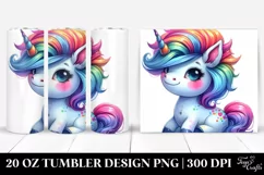 Vibrant Funny Baby Unicorn Clipart Product Image 1